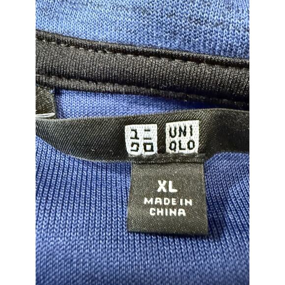 Uniqlo Plus Blue Full Zip Long Sleeve Knit Sweater Jacket Womens Size XL - Picture 4 of 4